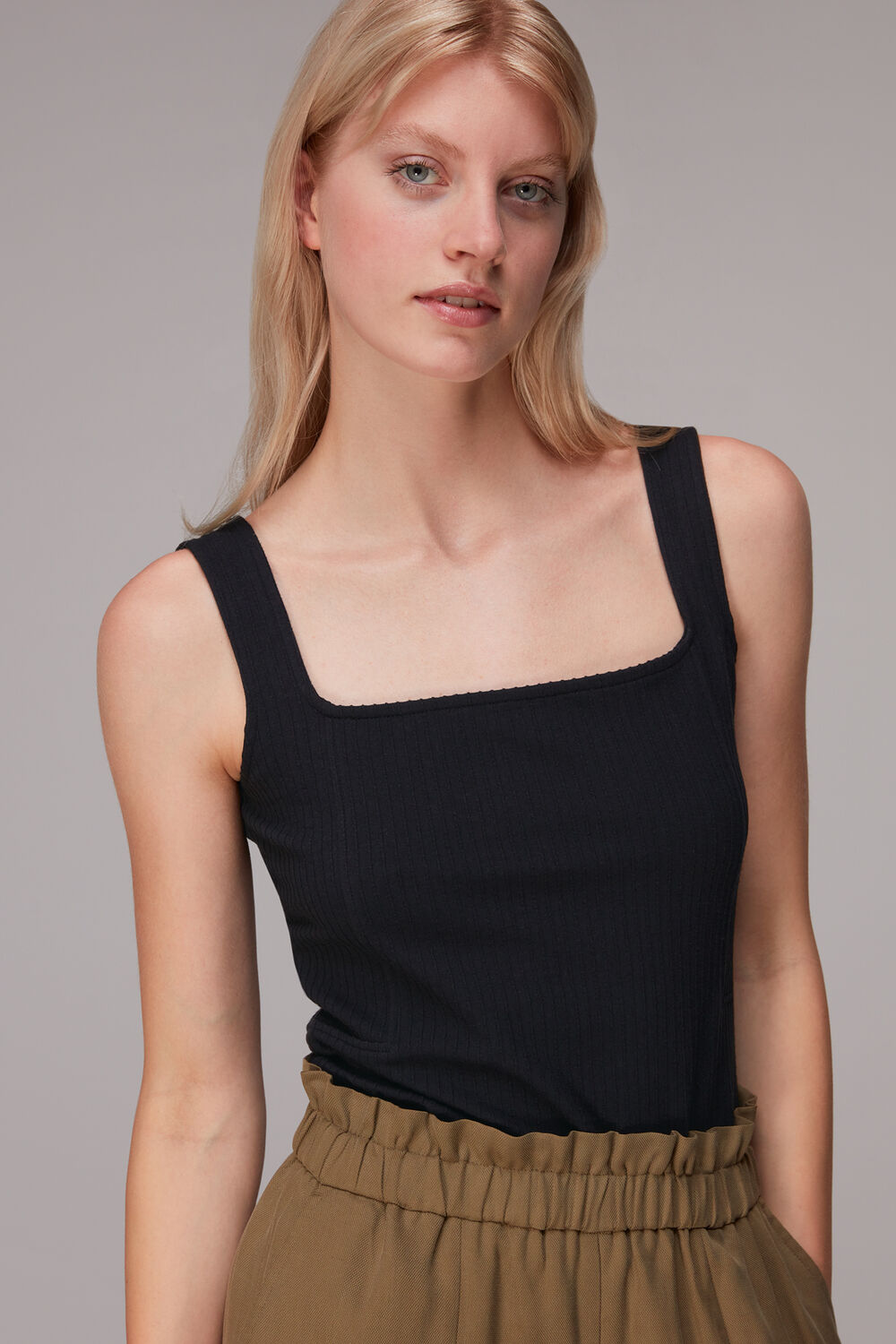 Square Neck Rib Tank