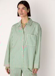 Cotton Stripe Pyjama Shirt
