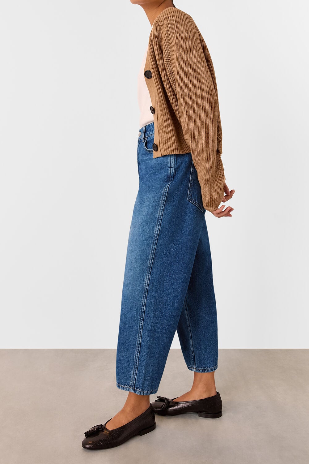 Petite Authentic Barrel Leg Jean