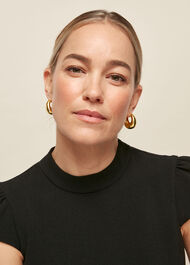 Curved Hoop Earring