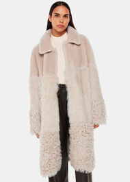 Cossma Shearling Longline Coat