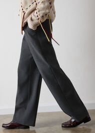 Petite High Rise Straight Trouser