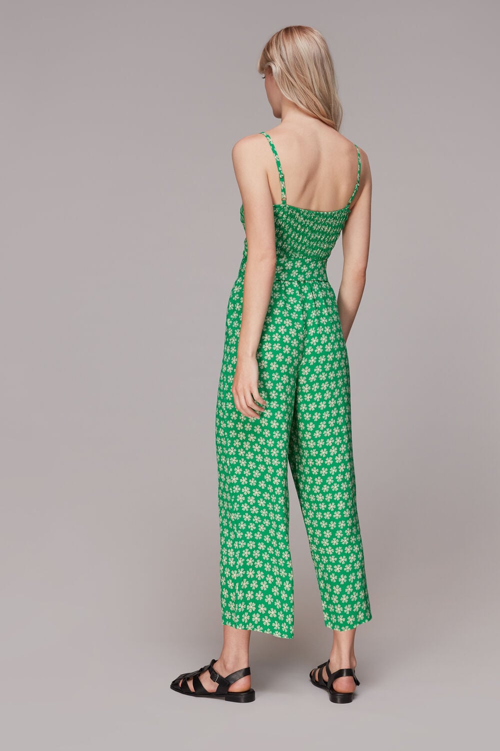 Daisy Check Print Jumpsuit