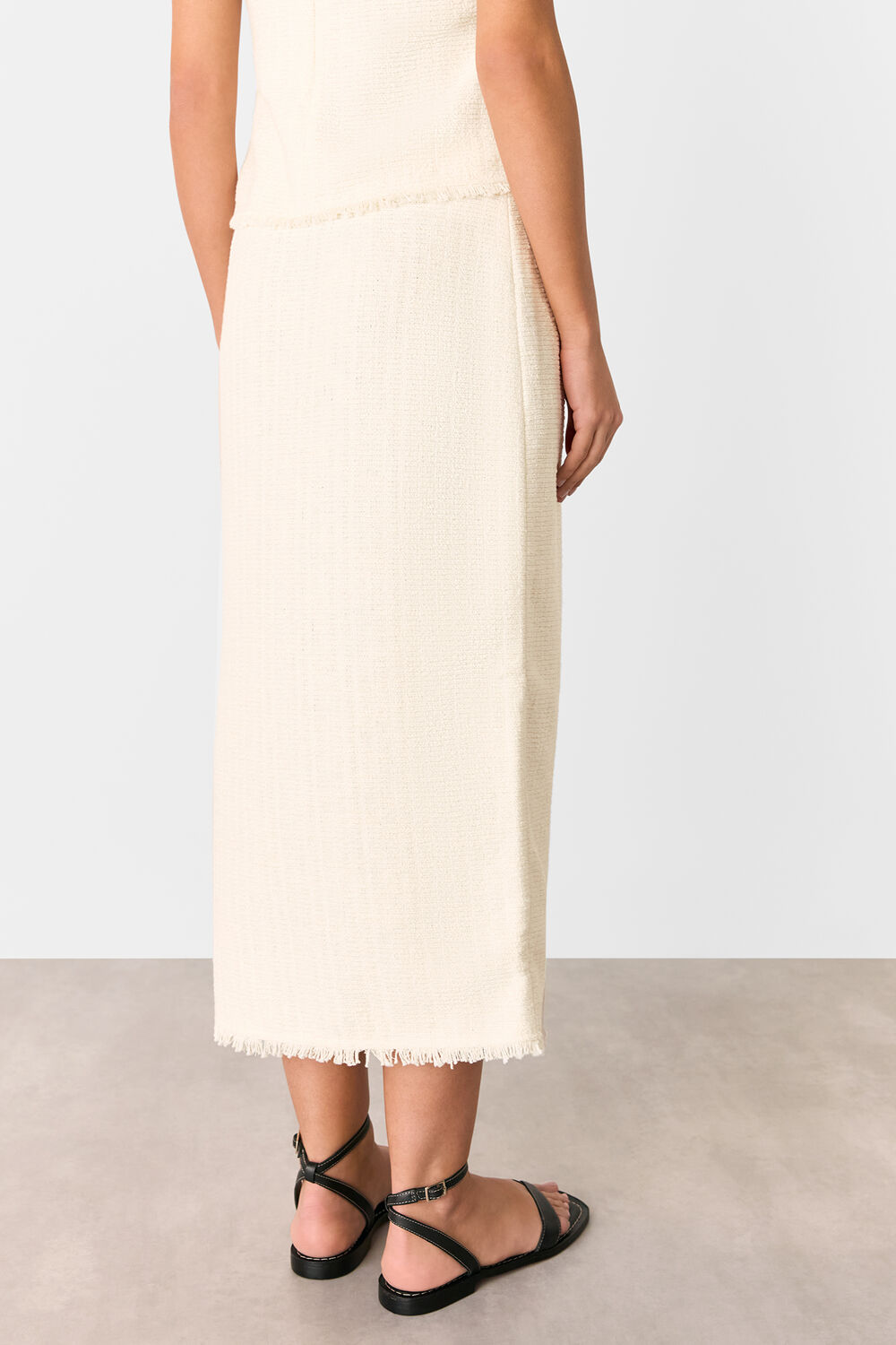 Lucie Boucle Pencil Midi Skirt