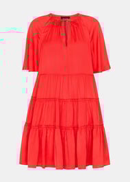 Satin Trapeze Mini Dress