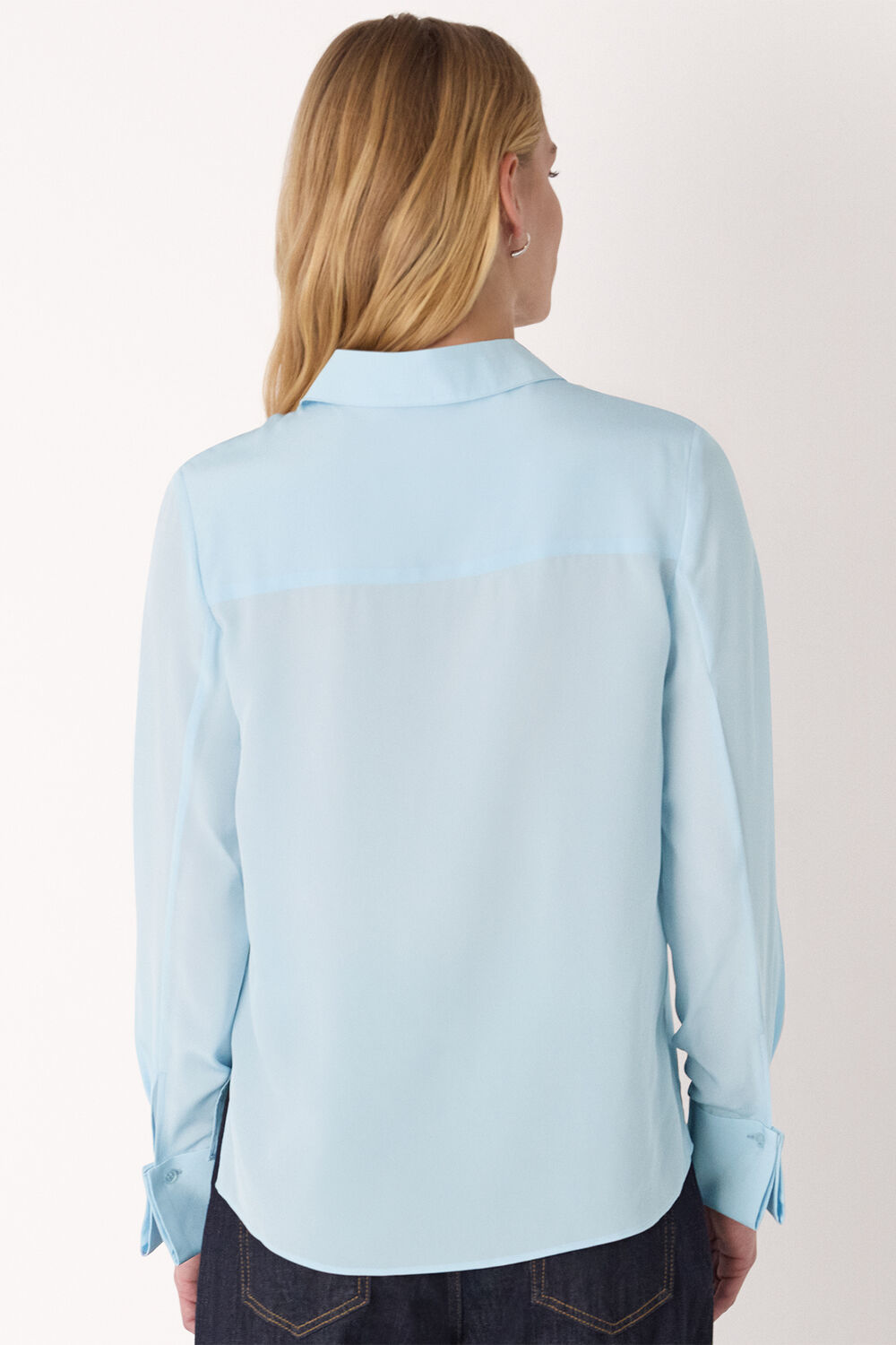 Pale Blue Ultimate Silk Shirt