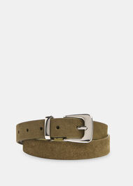 Suede Metal Keeper Belt