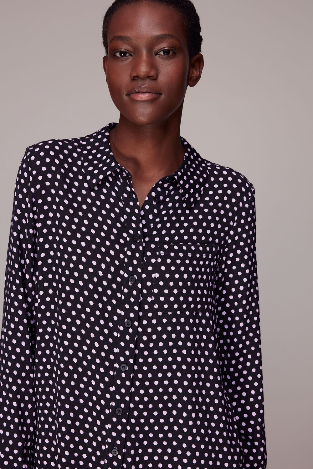 Dotted Spot Print Shirt