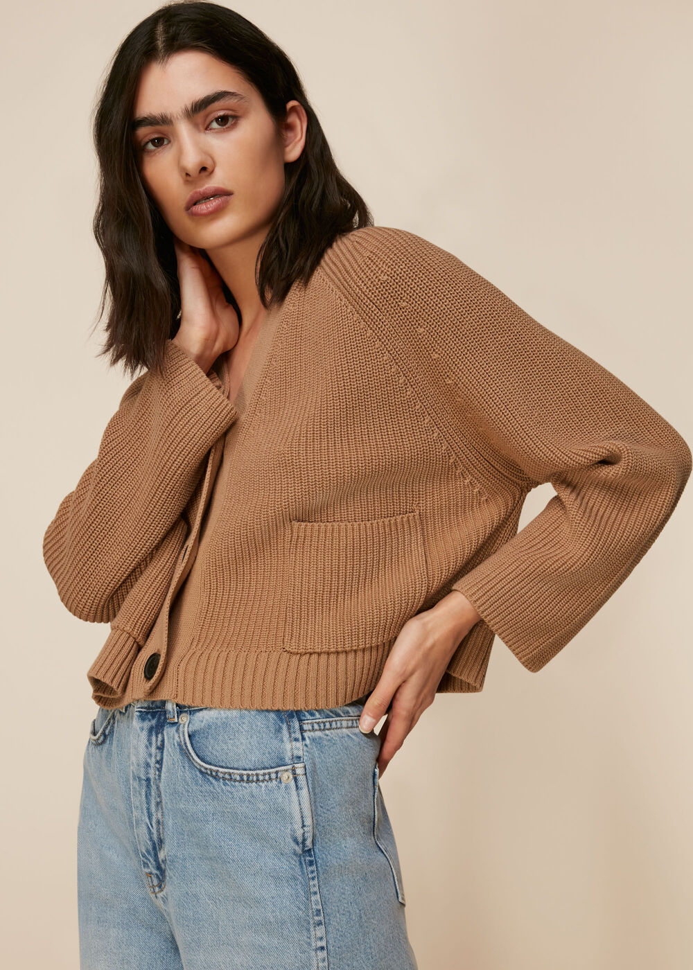 Nora Button Pocket Cardigan