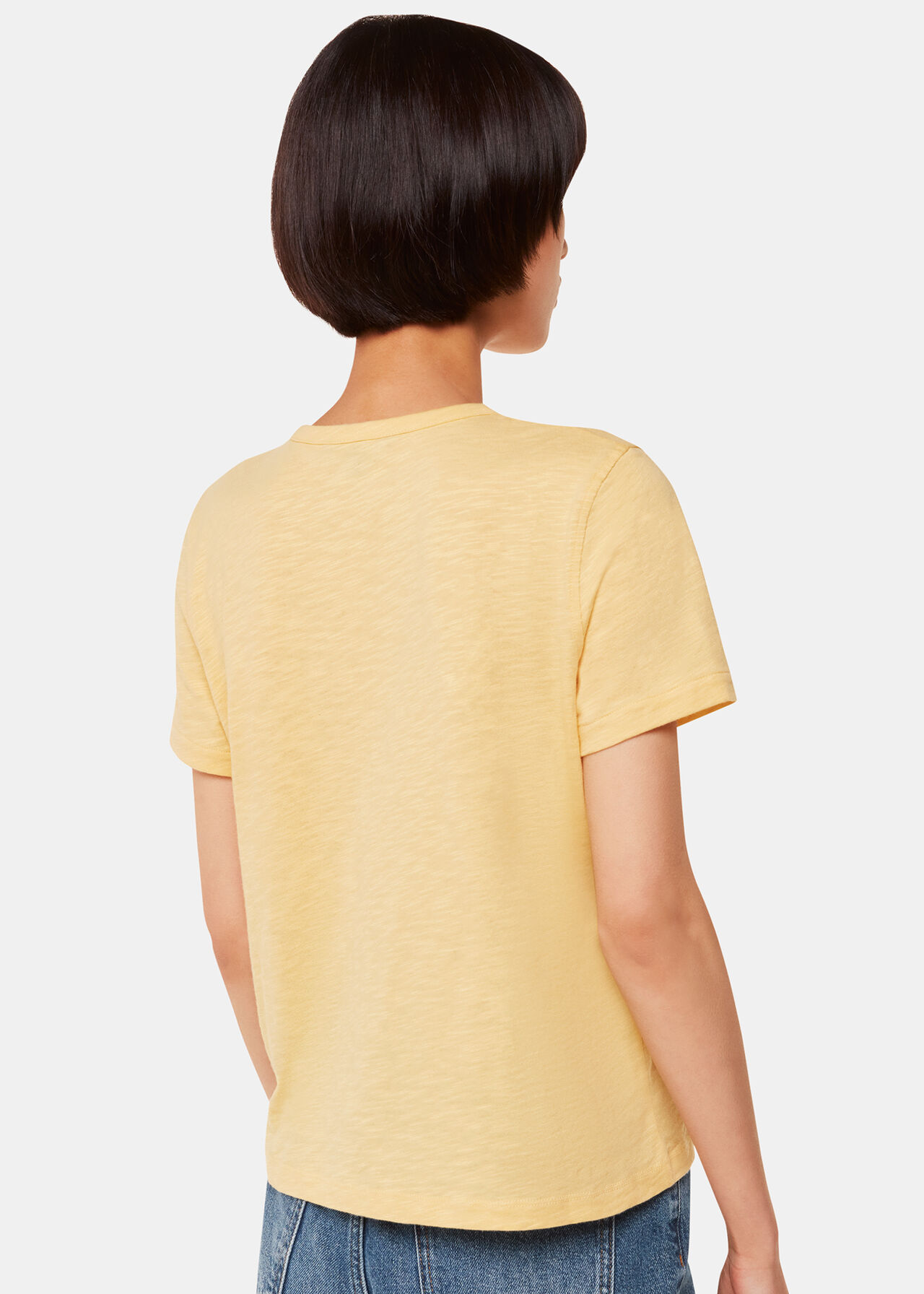 Isla Round Neck Button Tee