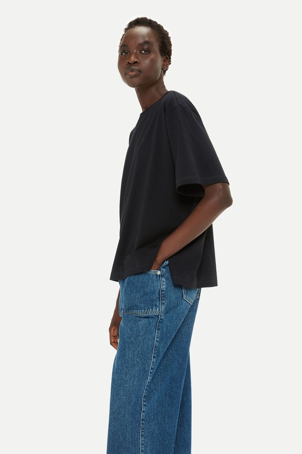 Black Relaxed Tee