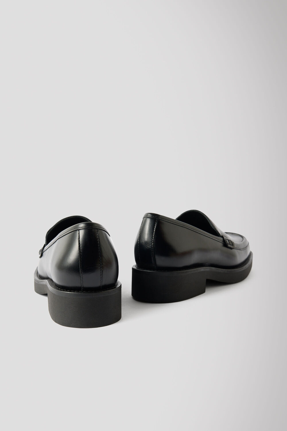 Square Toe Leather Loafer