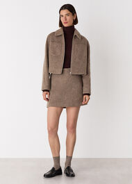 Wool Mini Skirt