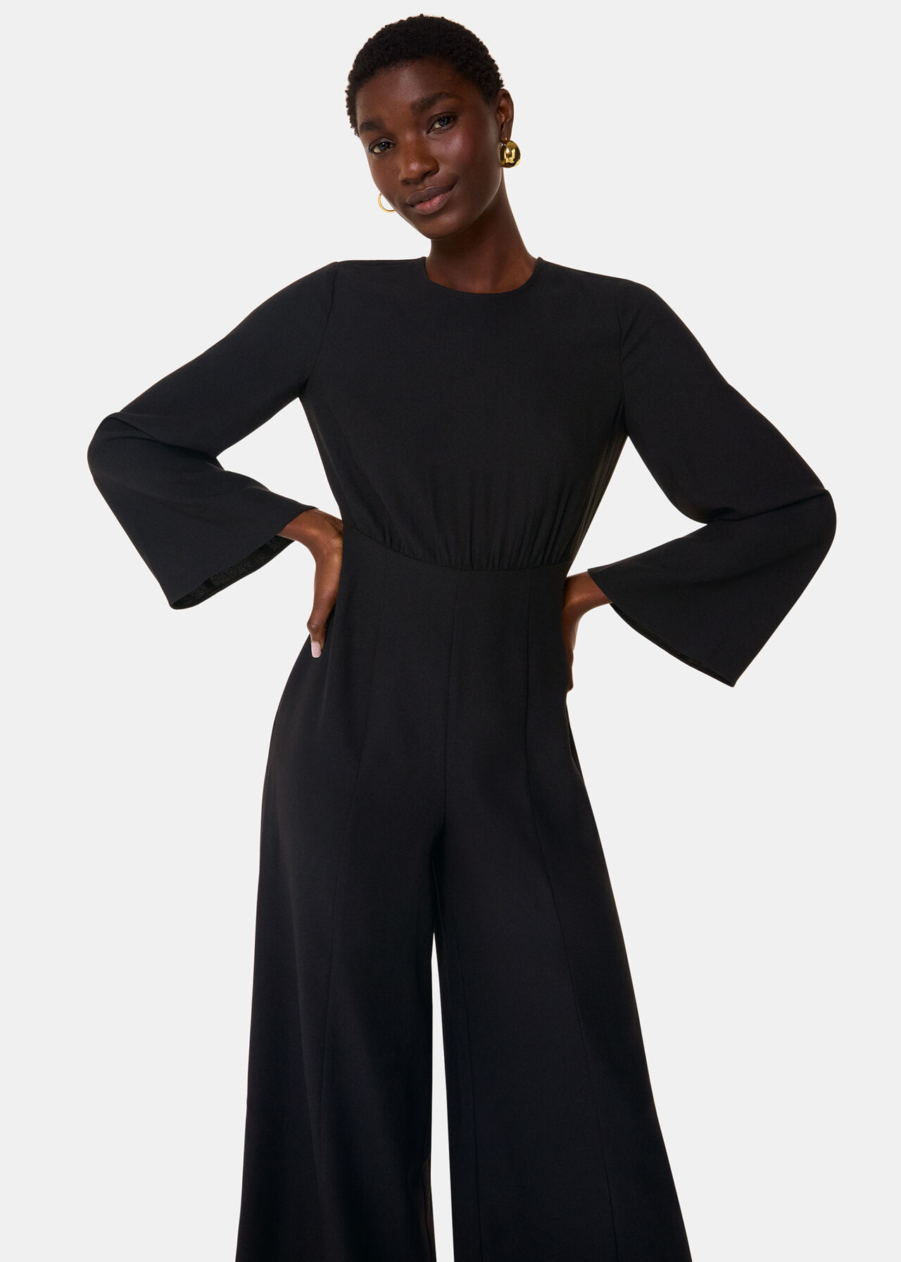 Petite Bonnie Gathered Jumpsuit