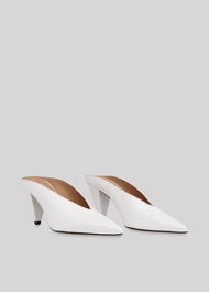 Ari Slip On Mule White