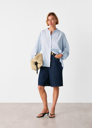 Silk Cotton Trapeze Shirt