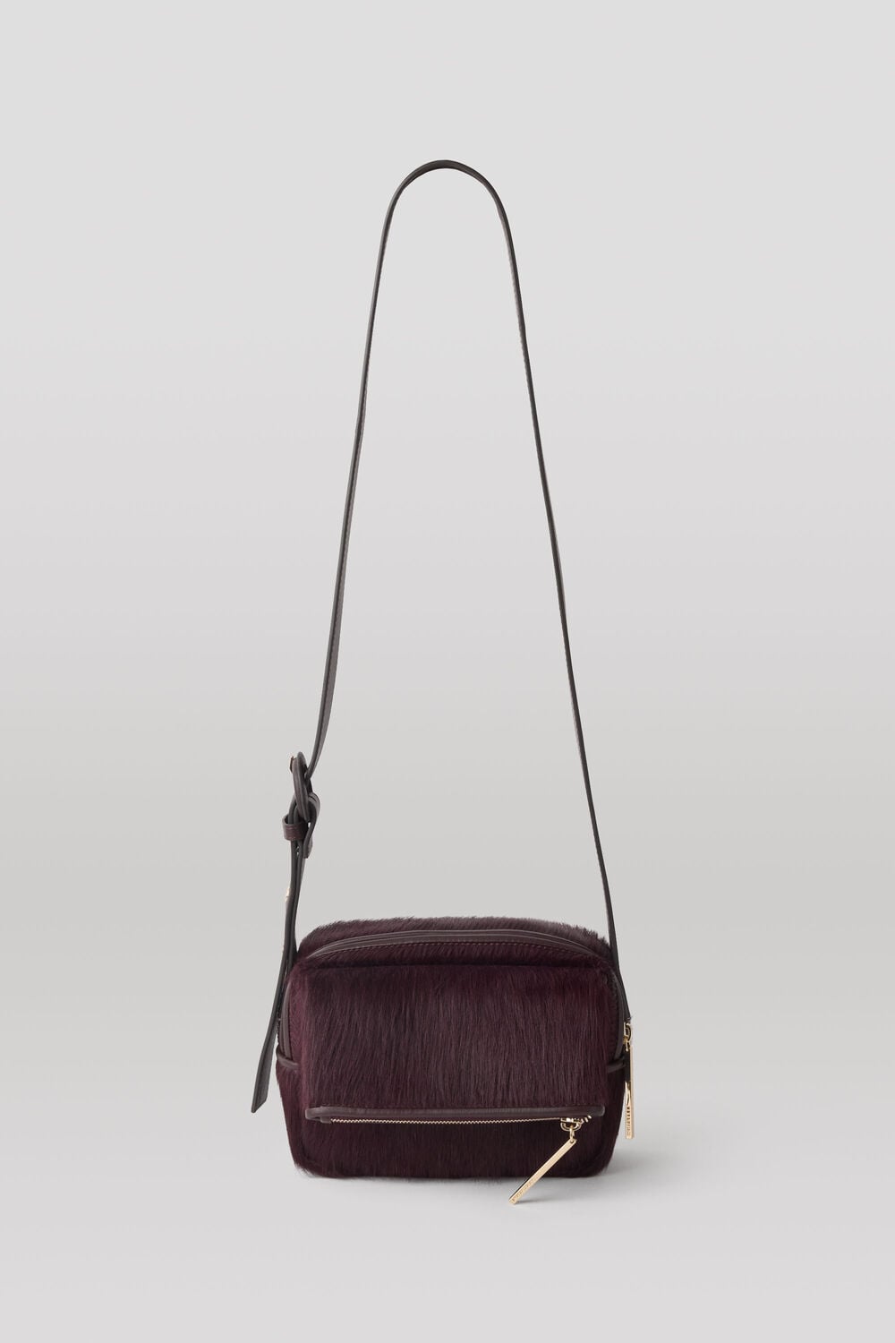 Plum Bibi Hair-On Crossbody Bag