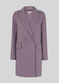 Double Faced Wool Coat Lilac