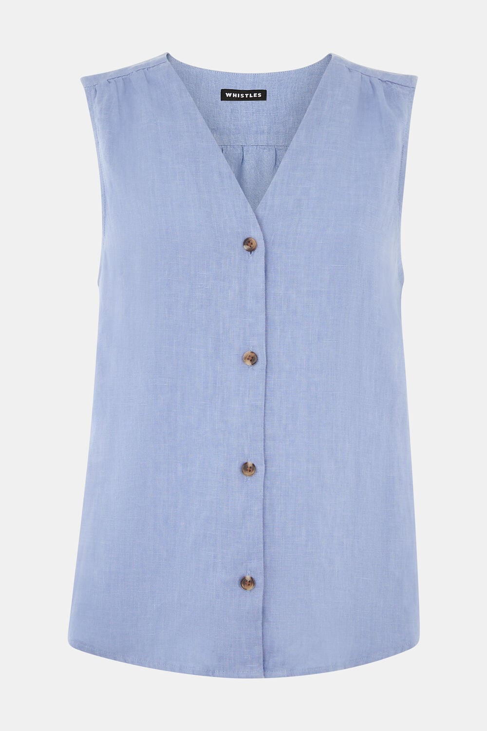 Blue Linen Laura Tank