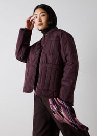 Button Through Quilted Coat