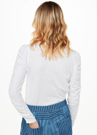 Ruched Sleeve Top