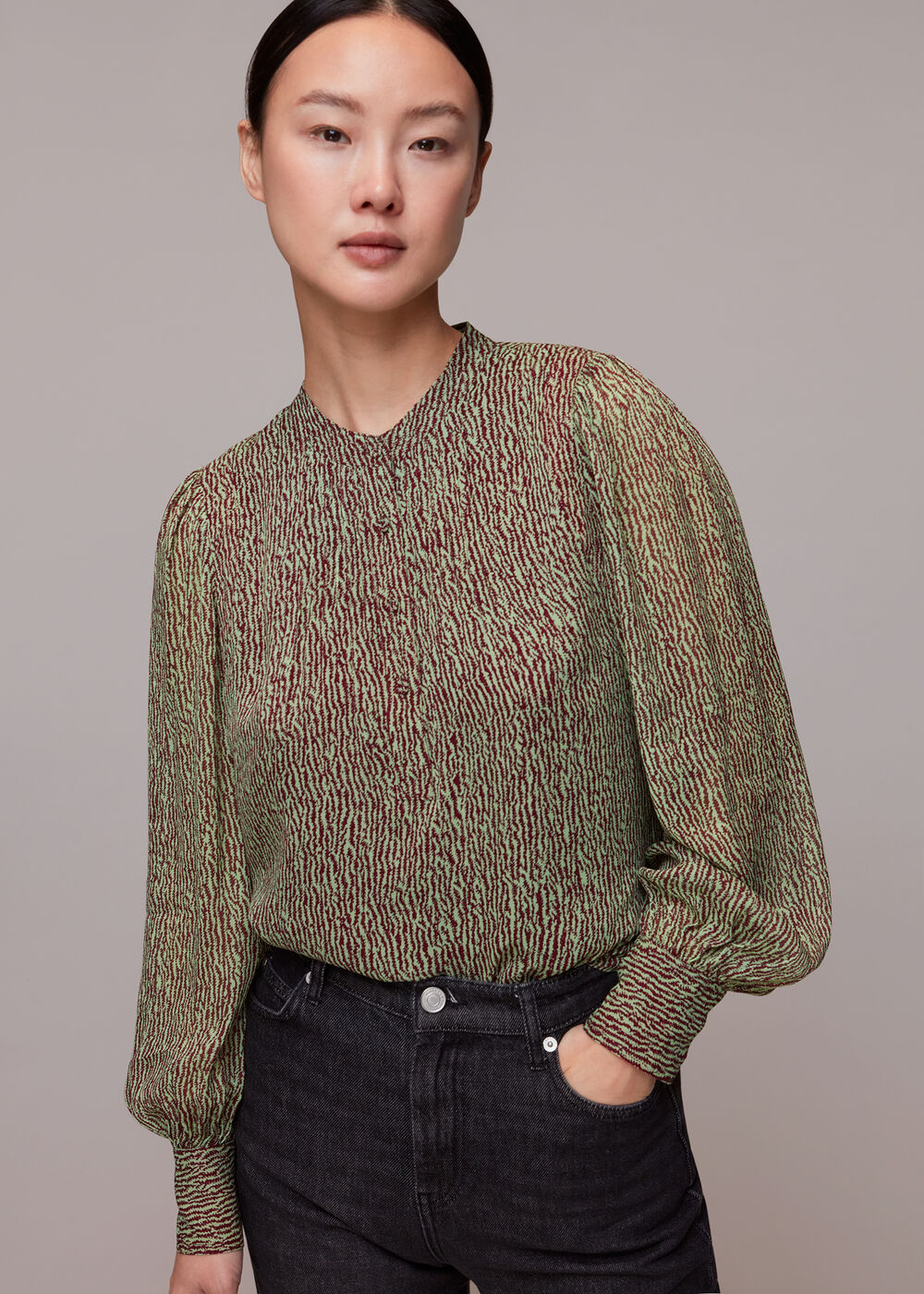 Charlotte Maze Print Blouse