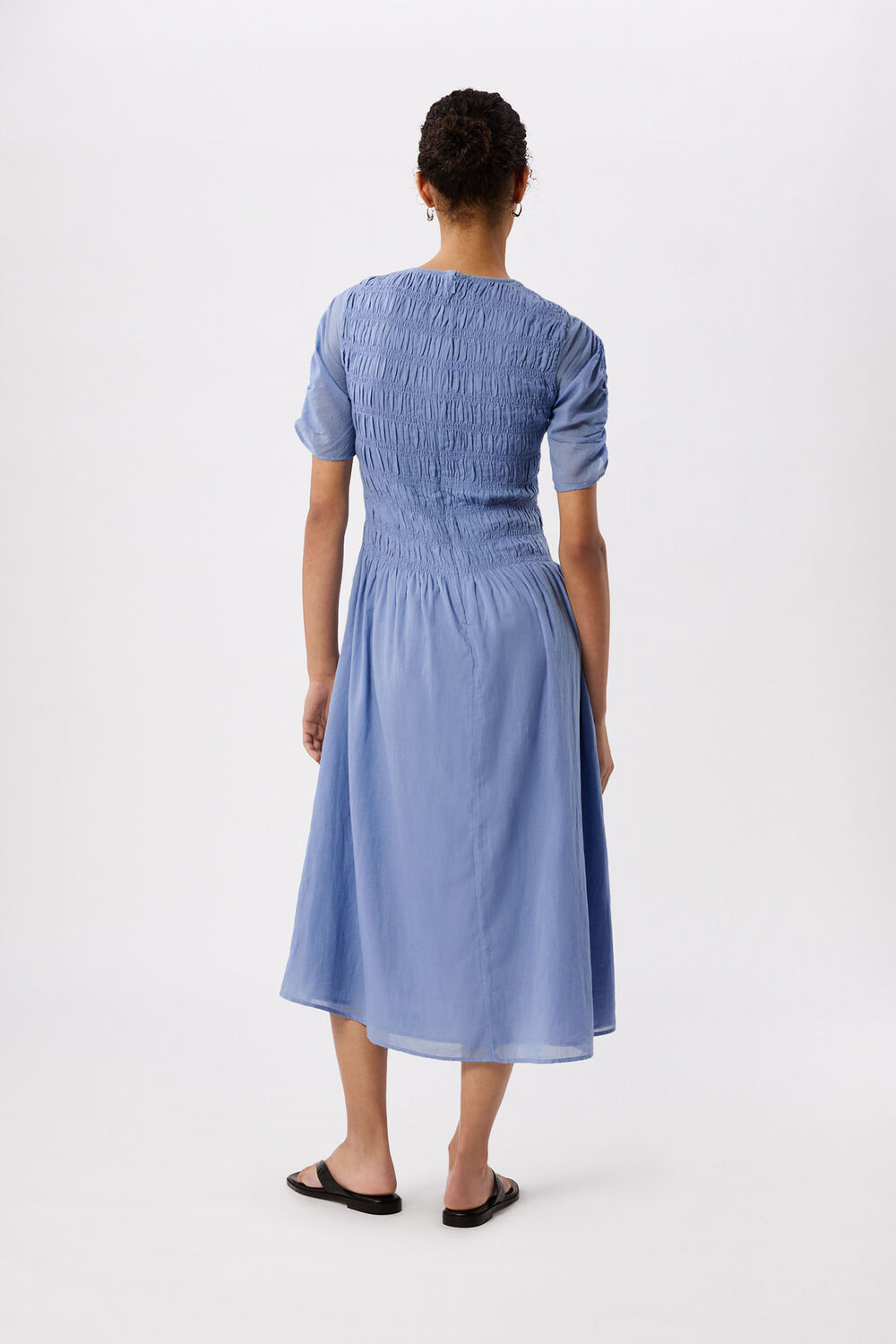 Pale Blue Avery Smocked Dress
