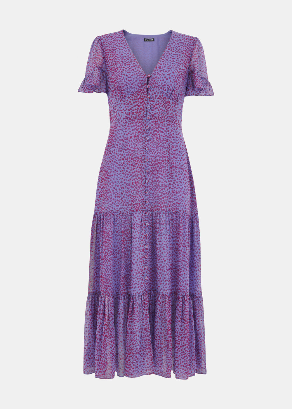 Petite Sketched Cheetah Dobby Dress