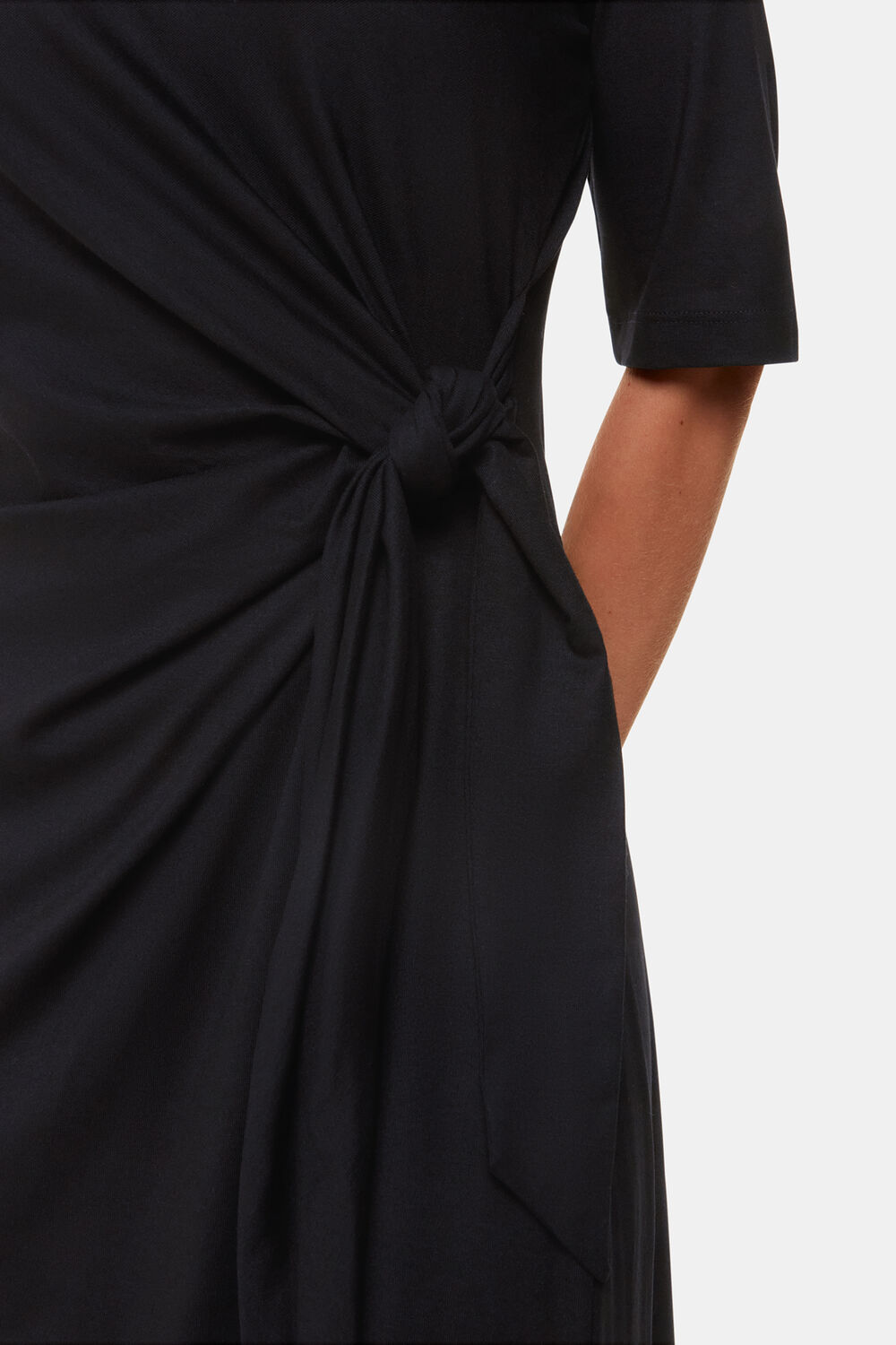 Twist Front Jersey Dress