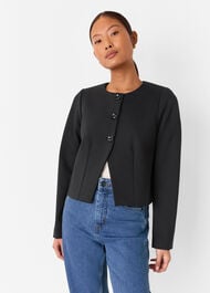 Petite Anne Ponte Button Jacket
