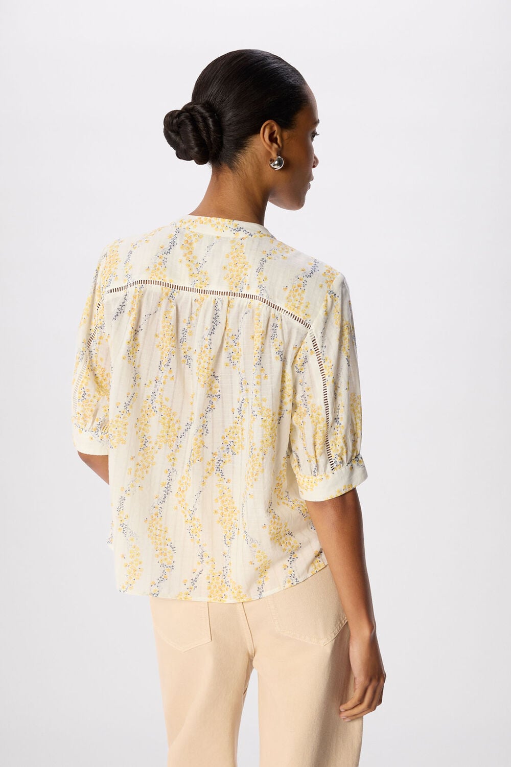 Ditsy Stem Textured Shirt