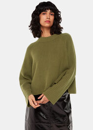 Cotton Rib Crew Neck Knit