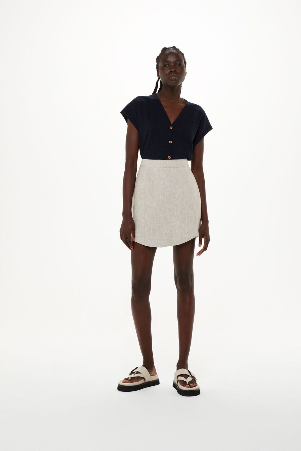 Aubrie Button Through Top