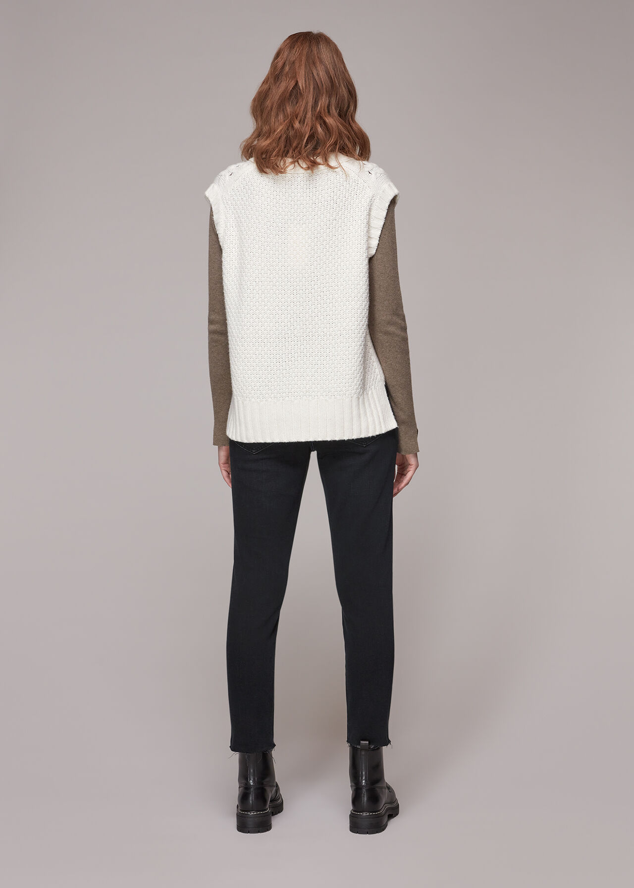 Black Authentic Slim Frayed Jean WHISTLES Whistles