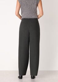 Wool Blend Barrel Trouser