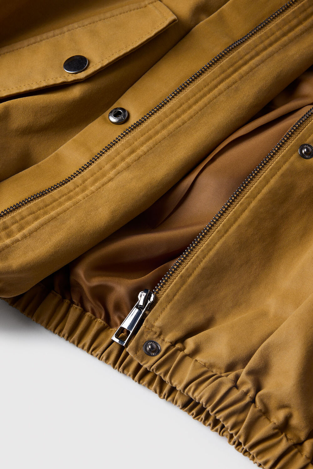 Wax Coated Bomber Jacket