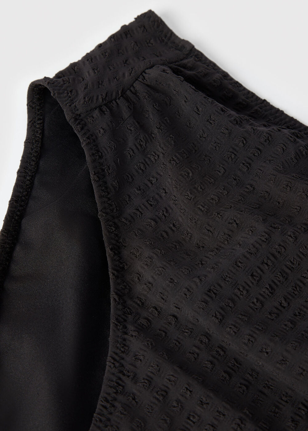 Textured Gingham Bikini Bottom