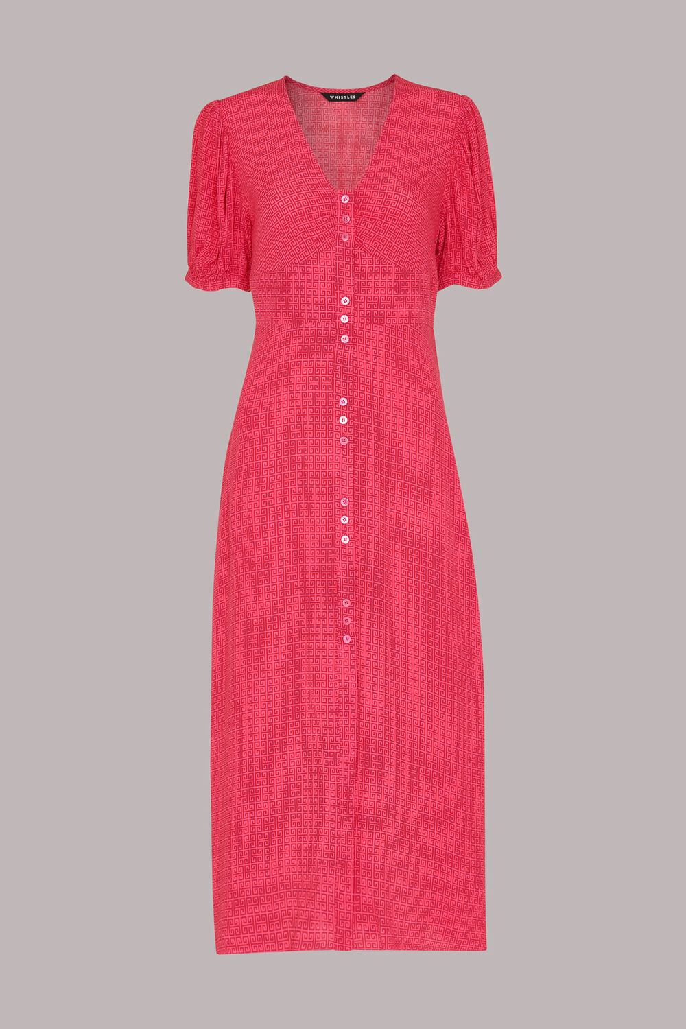 Labyrinth Geo Print Midi Dress