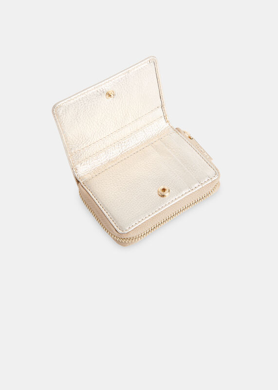 Gold Koa Compact Purse