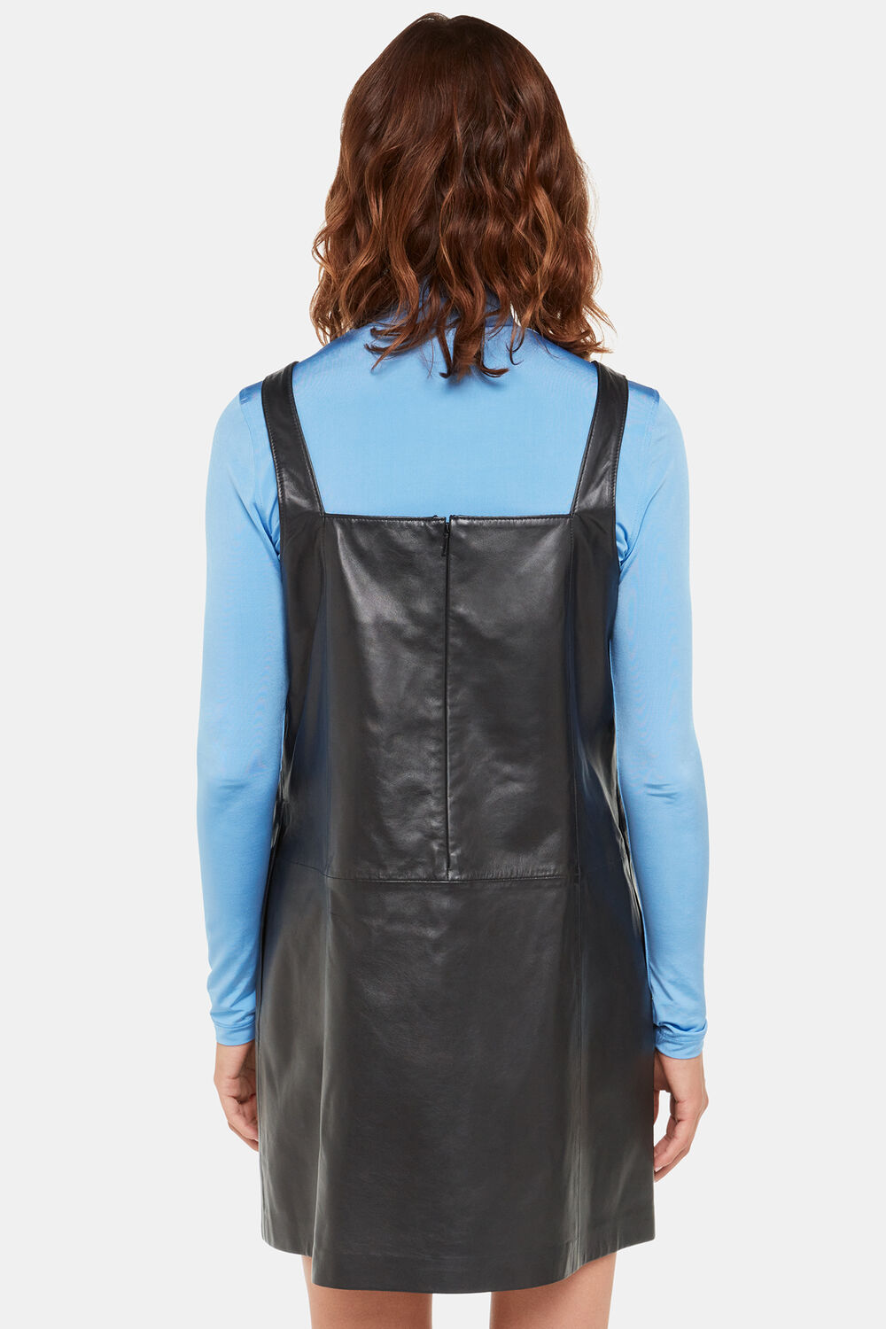 Leather Pinafore Dress