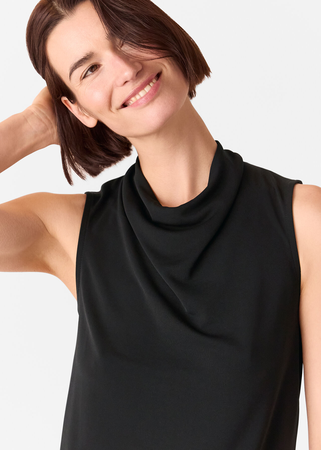 Cowl Neck Detail Top