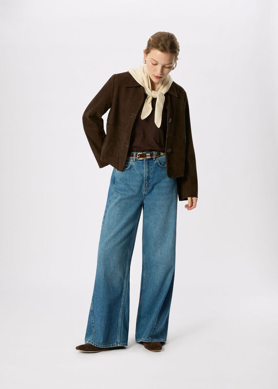 Chocolate Willa V-Neck Cap Sleeve Tee