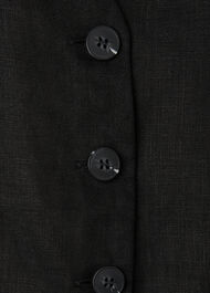 Black Molly Linen Waistcoat Coord