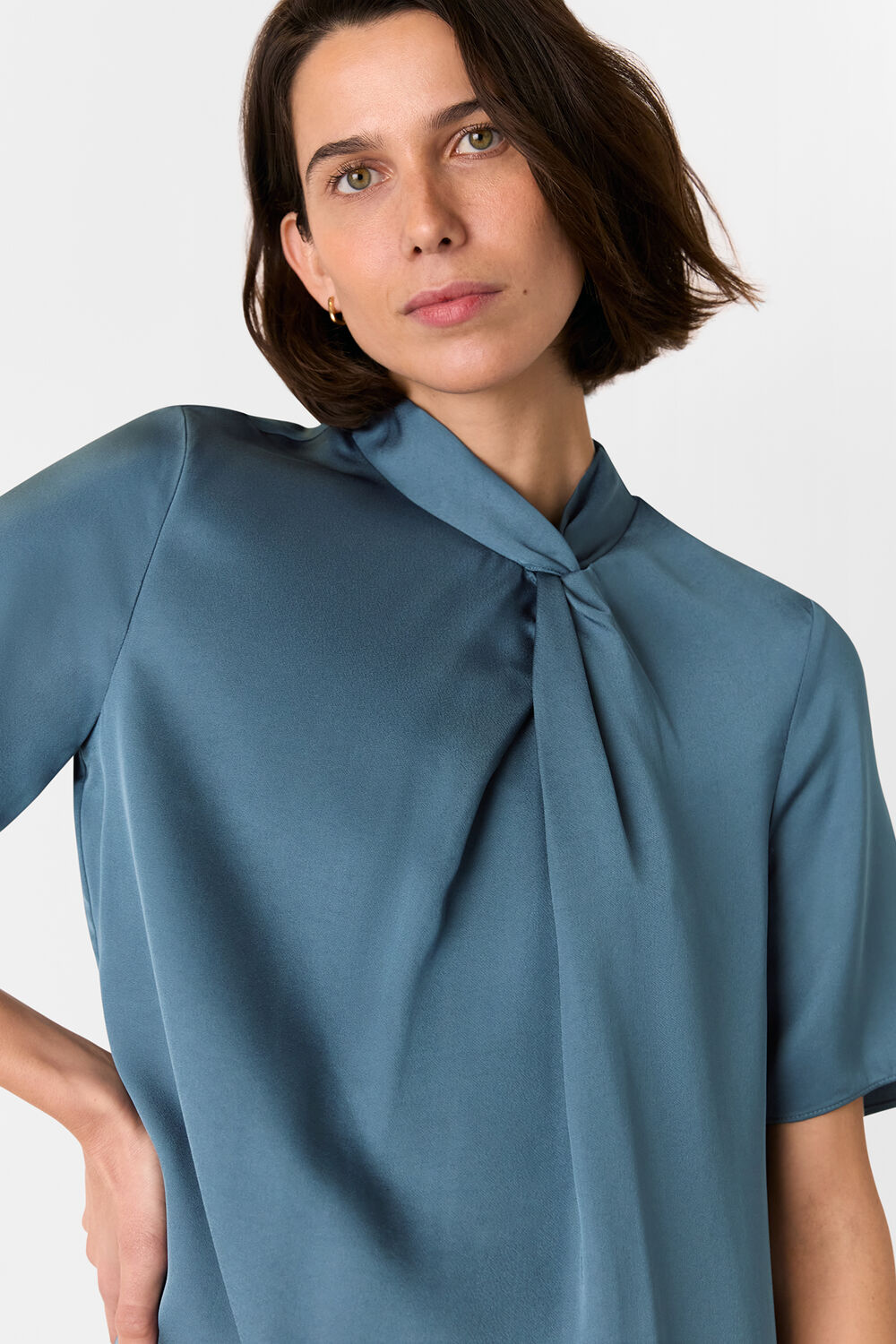 Cara Twist Neck Mini Dress