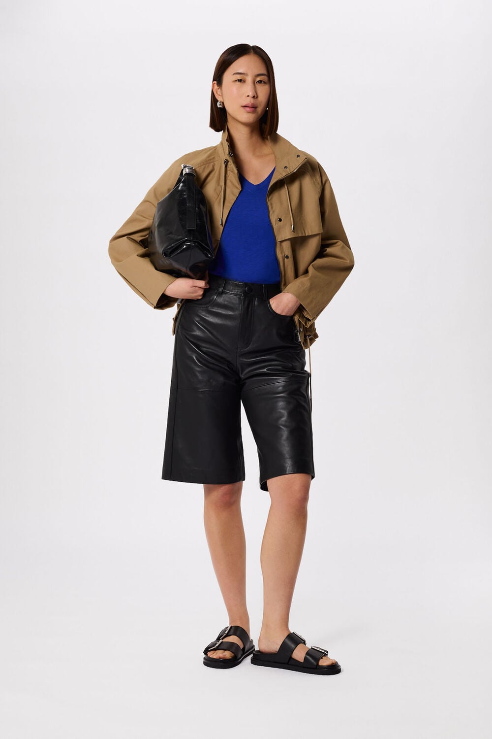 Willa V-Neck Cap Sleeve Tee
