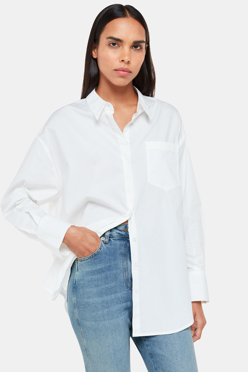 Denim Stretch Slim Frayed Jean