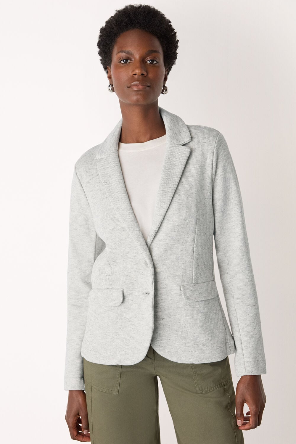 Grey Slim Jersey Jacket