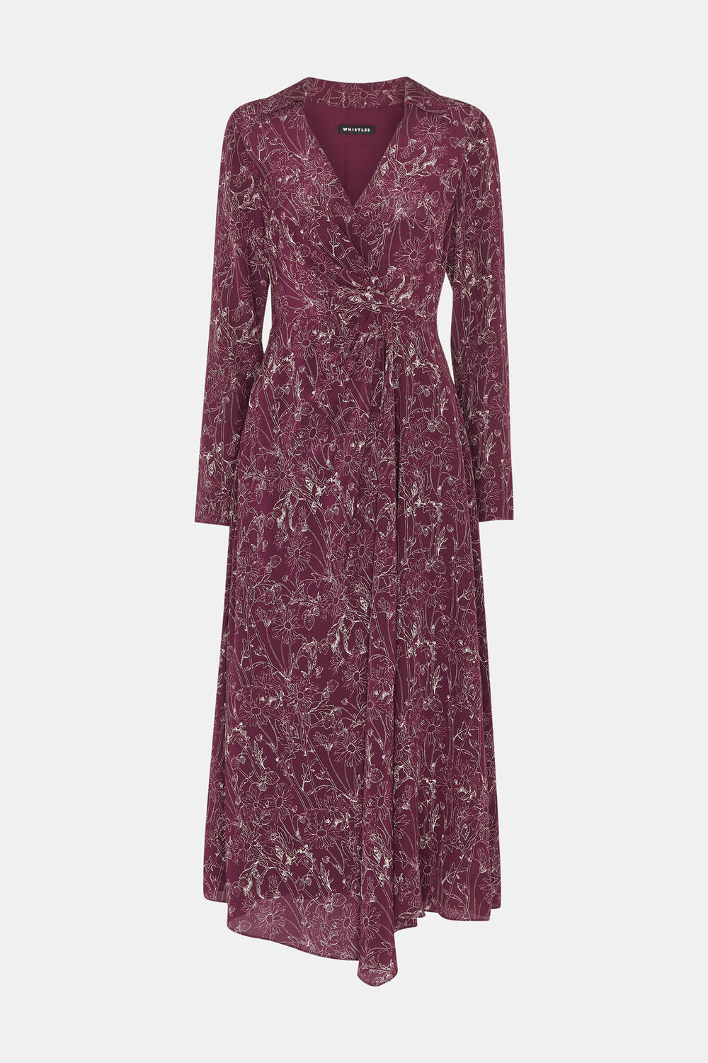 Strawberry Plant Silk Dress
