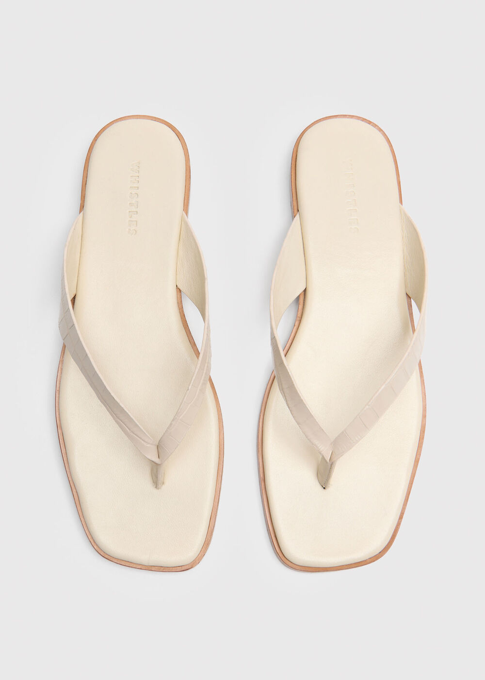 Croc Embossed Flip Flop