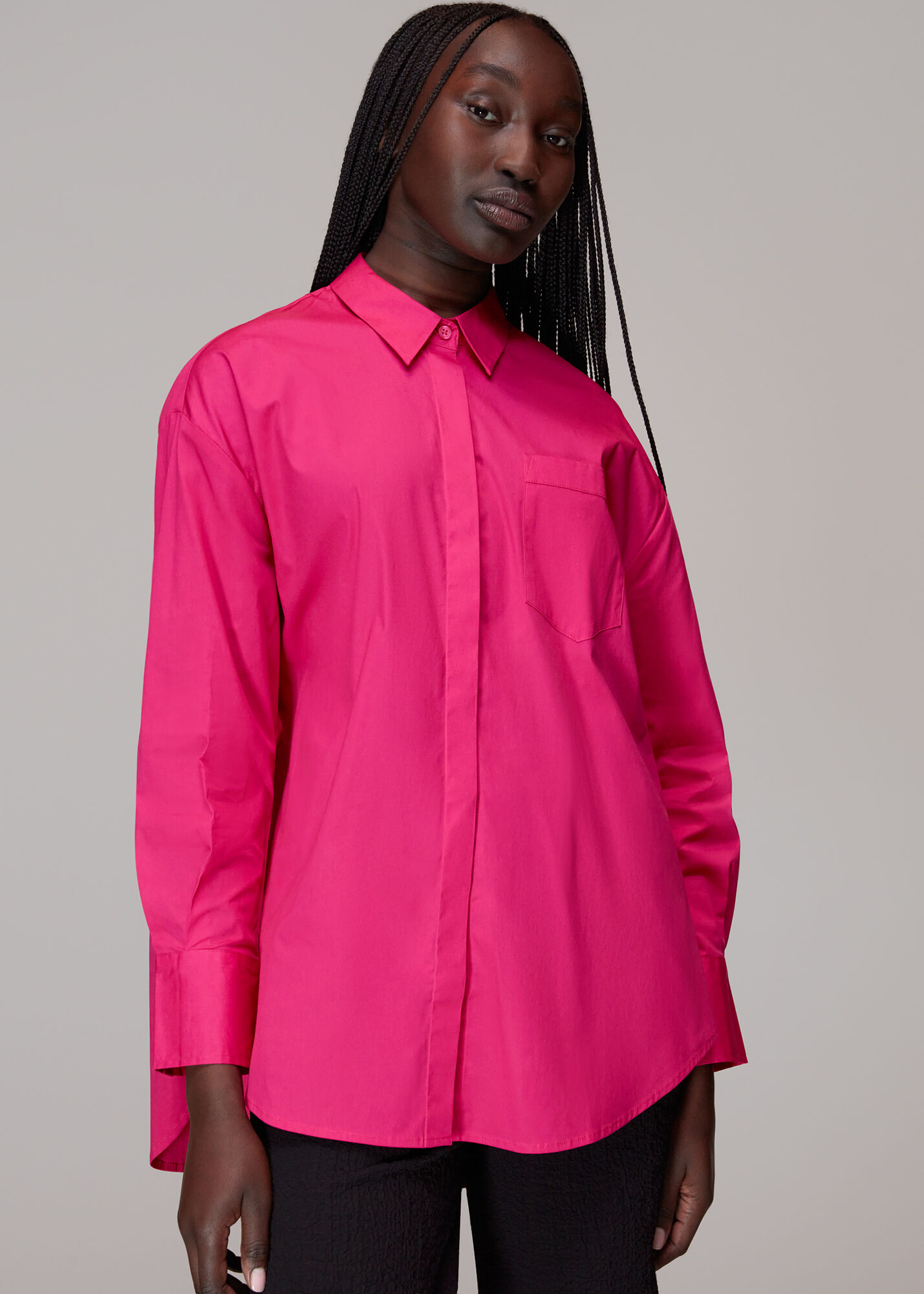 Balenciaga pink discount button up